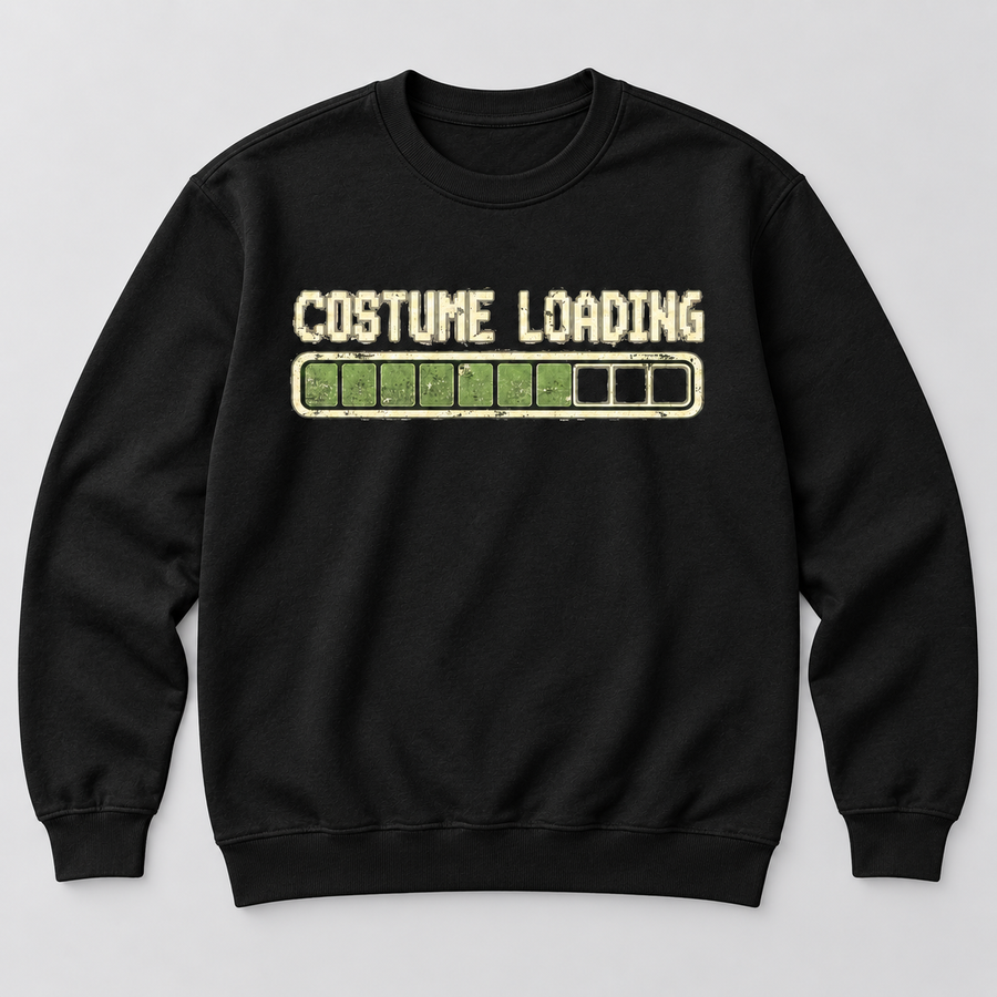H005 — Black sweatshirt mockup; illustrative preview