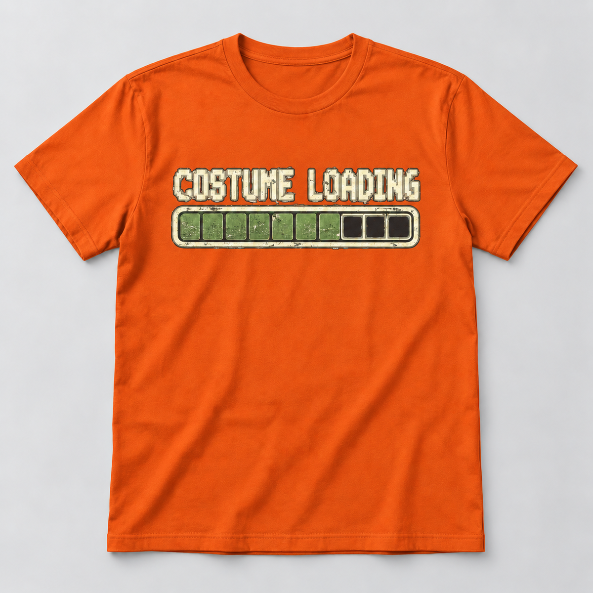 H005 — Orange unisex crew-neck T-shirt mockup; illustrative preview