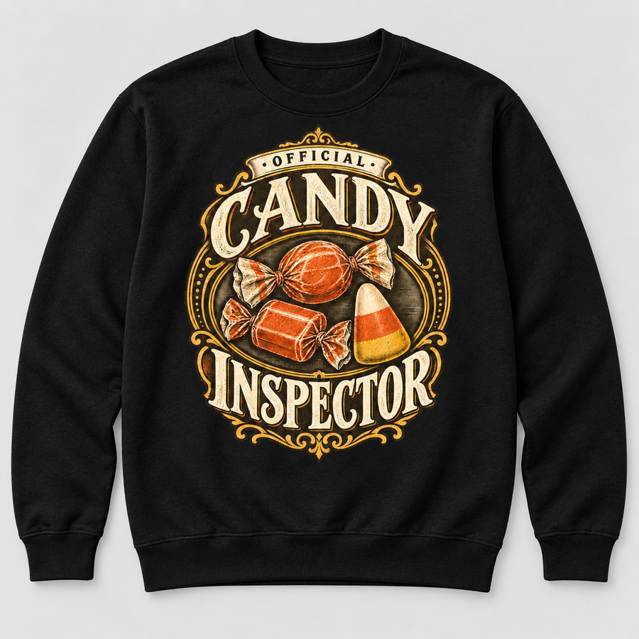 H008 — Black sweatshirt mockup; illustrative preview