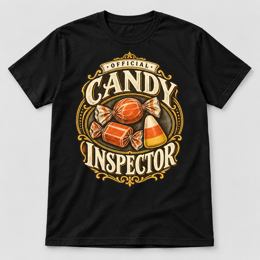 H008 — Black generic unisex crew-neck T-shirt mockup; illustrative preview