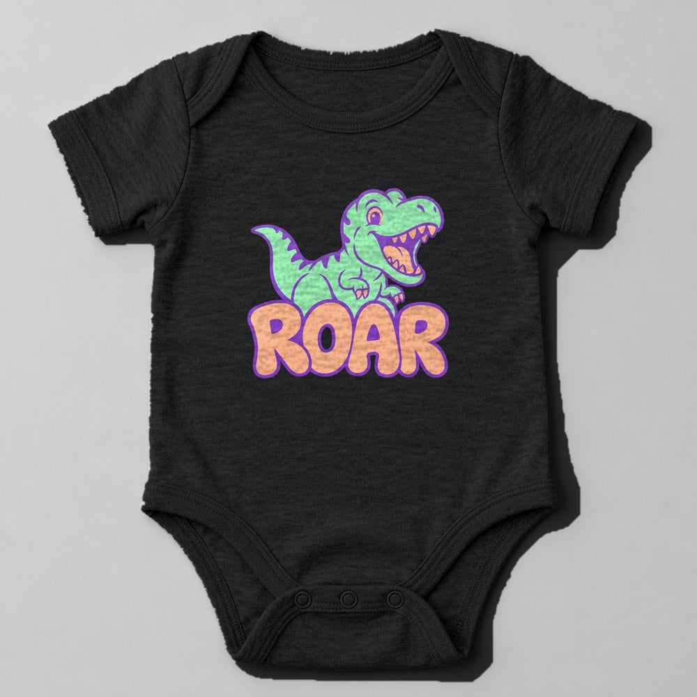 Roar Baby Onesie in Black