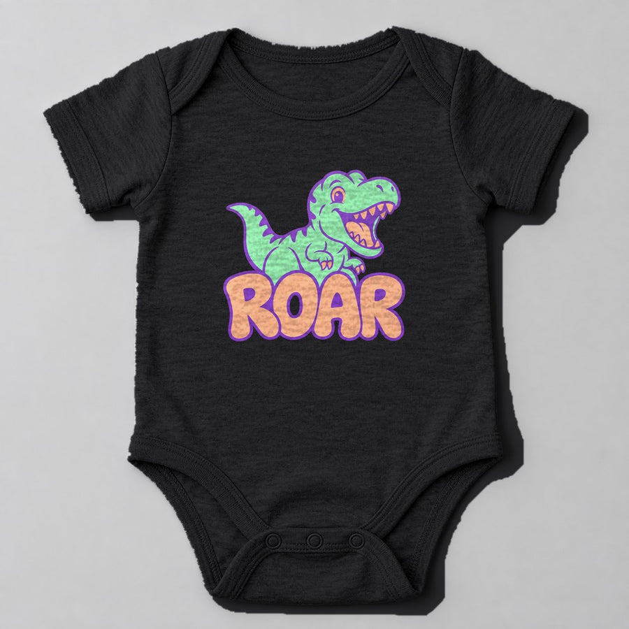 Roar Baby Onesie in Black