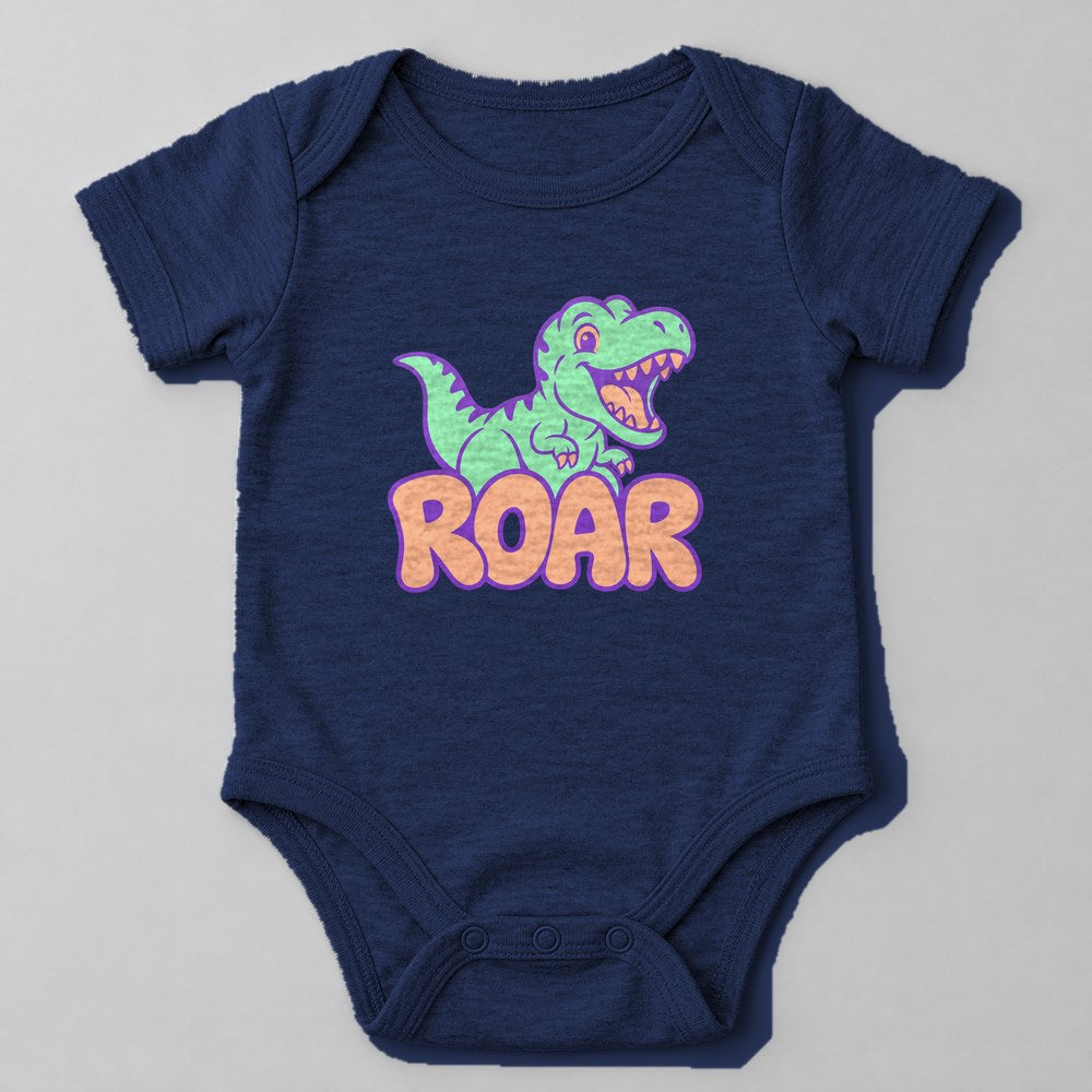 Roar Baby Onesie in Navy