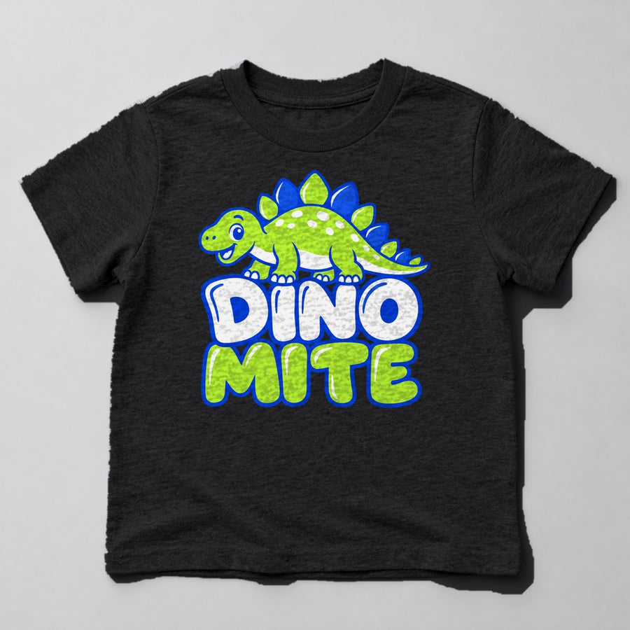 Dino Mite Kids T-Shirt in Black
