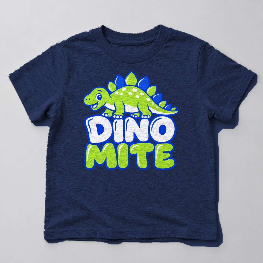 Dino Mite Kids T-Shirt in Navy