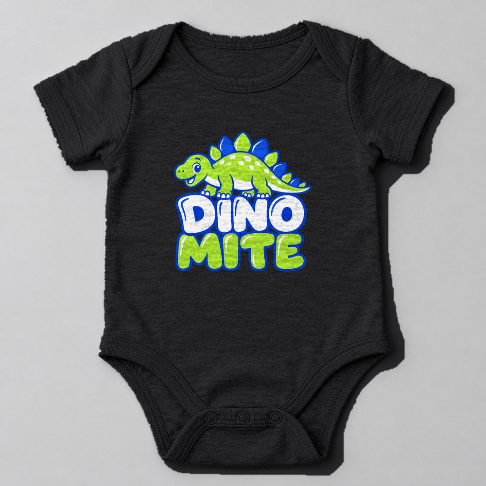 Dino Mite Baby Onesie in Black