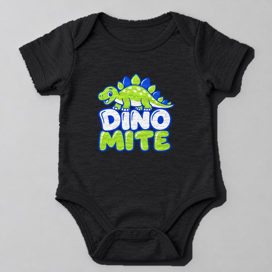 Dino Mite Baby Onesie in Black