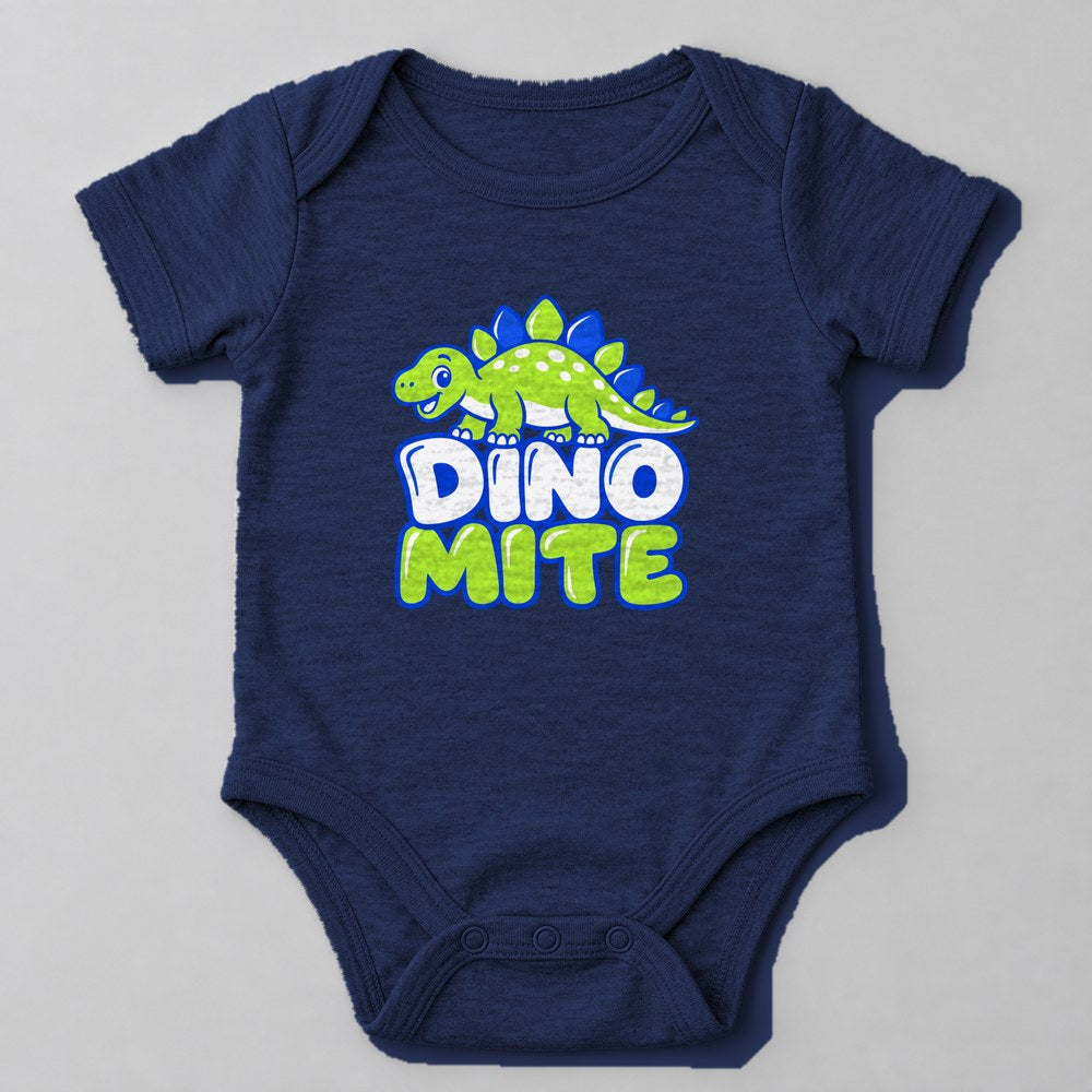 Dino Mite Baby Onesie in Navy