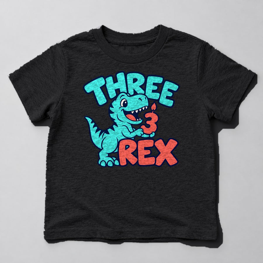Three Rex Kids T-Shirt in Black