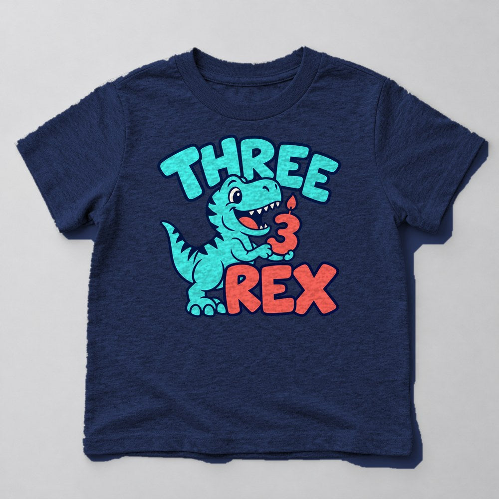 Three Rex Kids T-Shirt in Navy