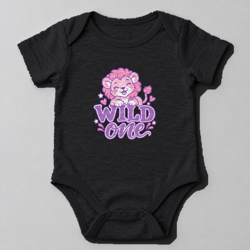 Wild One Baby Onesie in Black