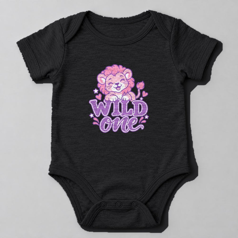 Wild One Baby Onesie in Black