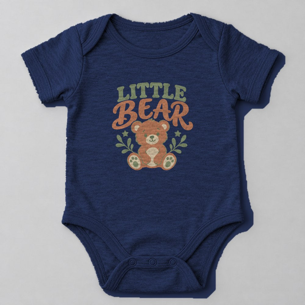 Little Bear Baby Onesie in Navy