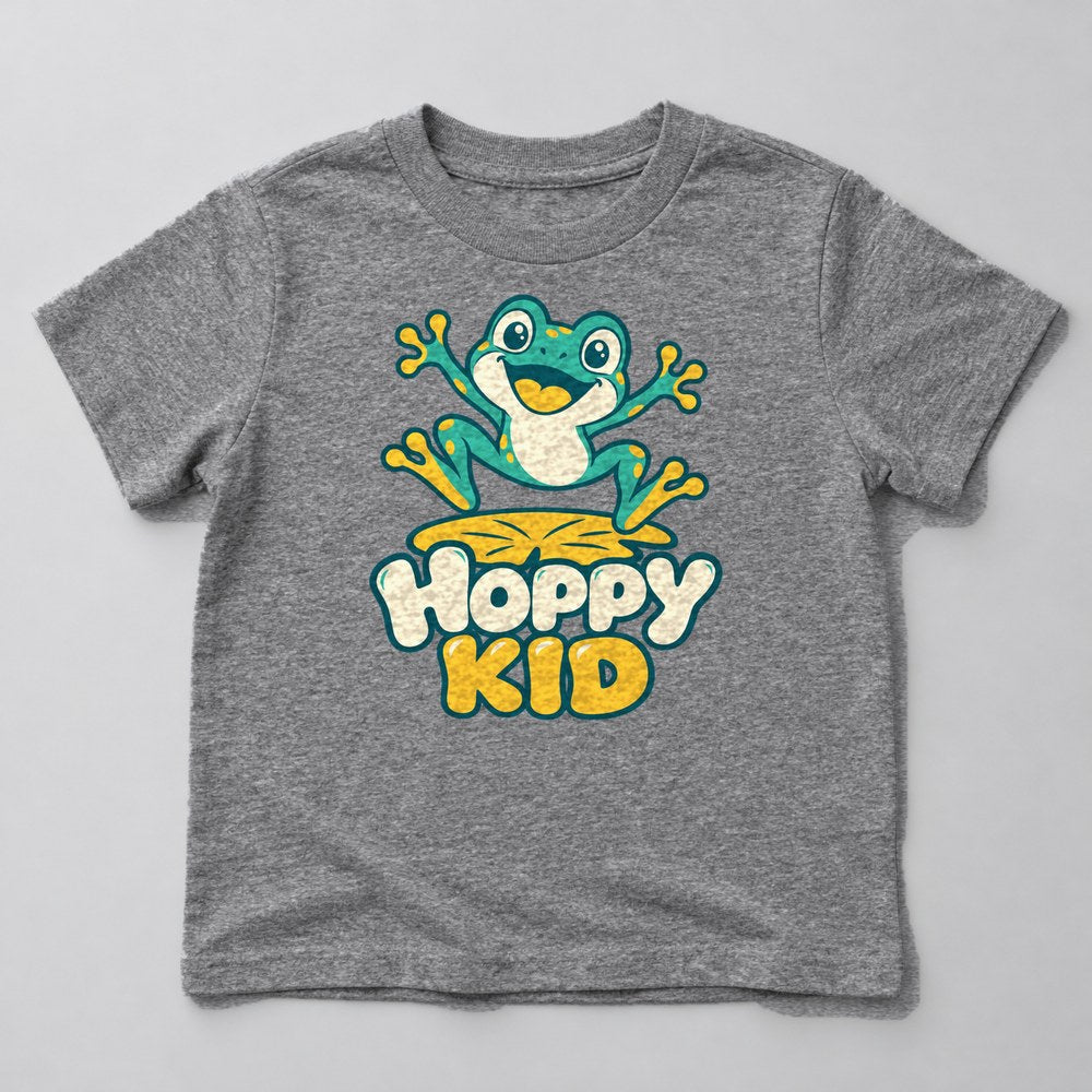 Hoppy Kid Kids T-Shirt in Heather Grey
