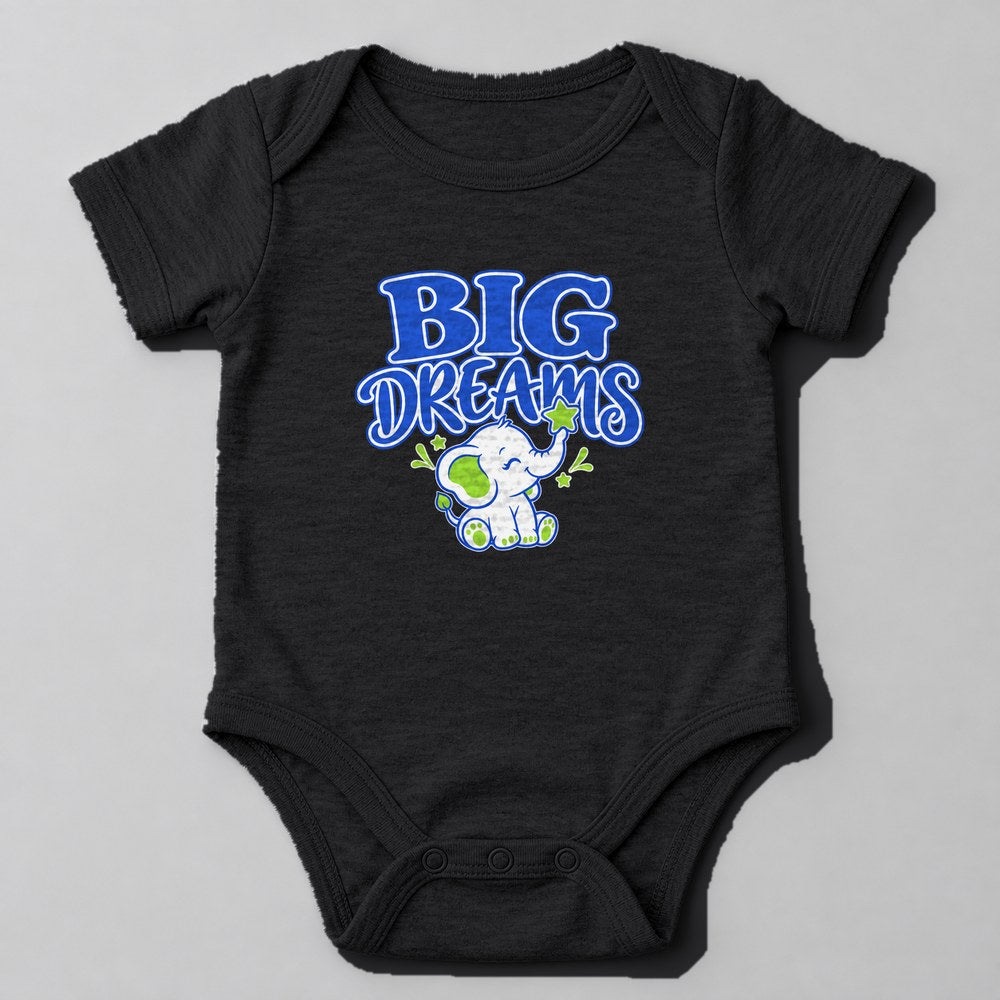 Big Dreams Baby Onesie in Black
