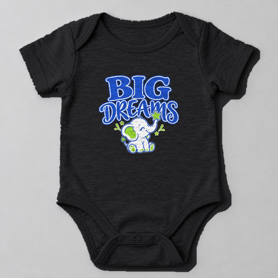 Big Dreams Baby Onesie in Black