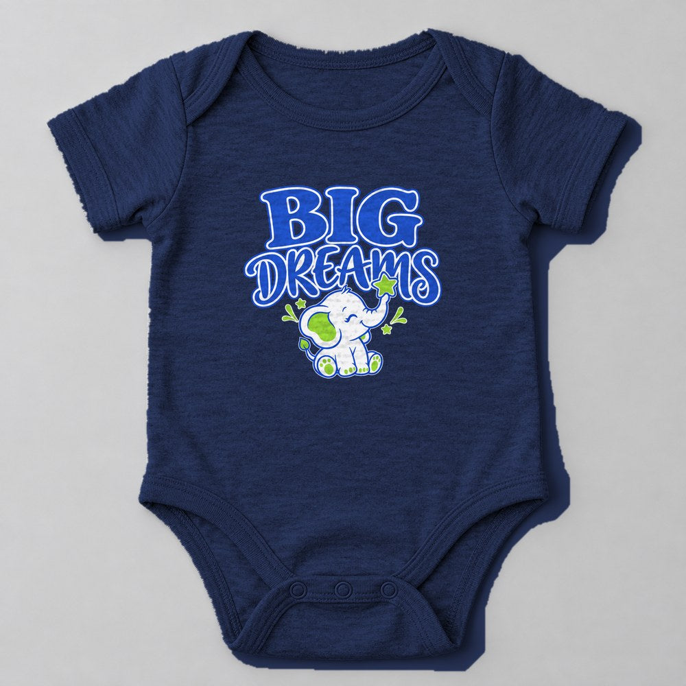 Big Dreams Baby Onesie in Navy