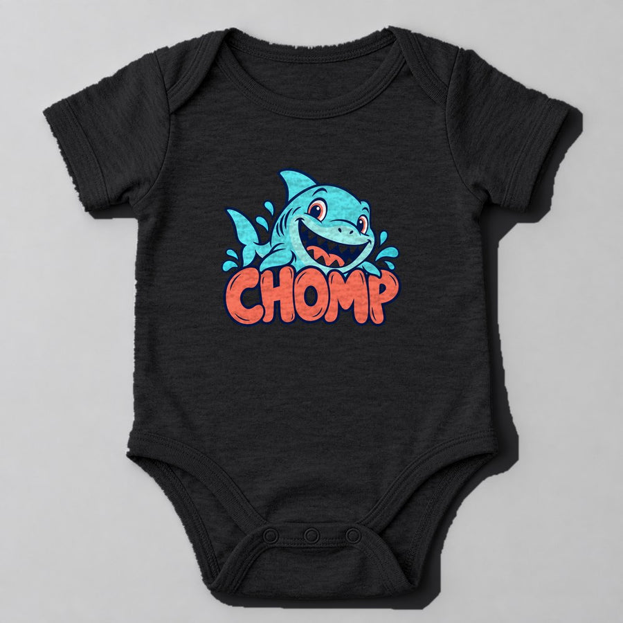 Chomp Baby Onesie in Black