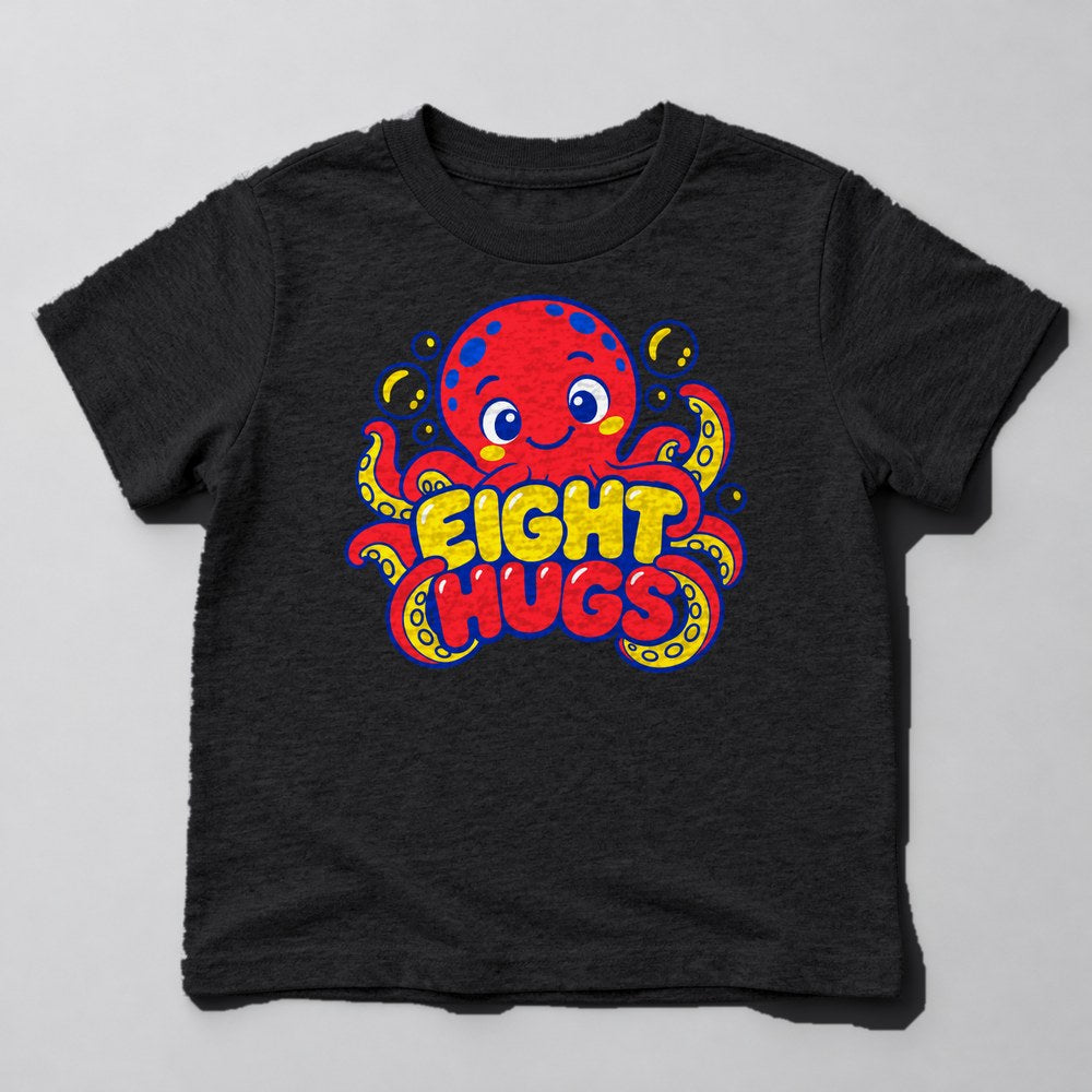 Eight Hugs Kids T-Shirt in Black