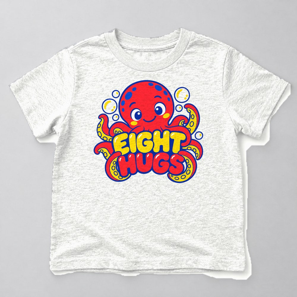 Eight Hugs Kids T-Shirt in White