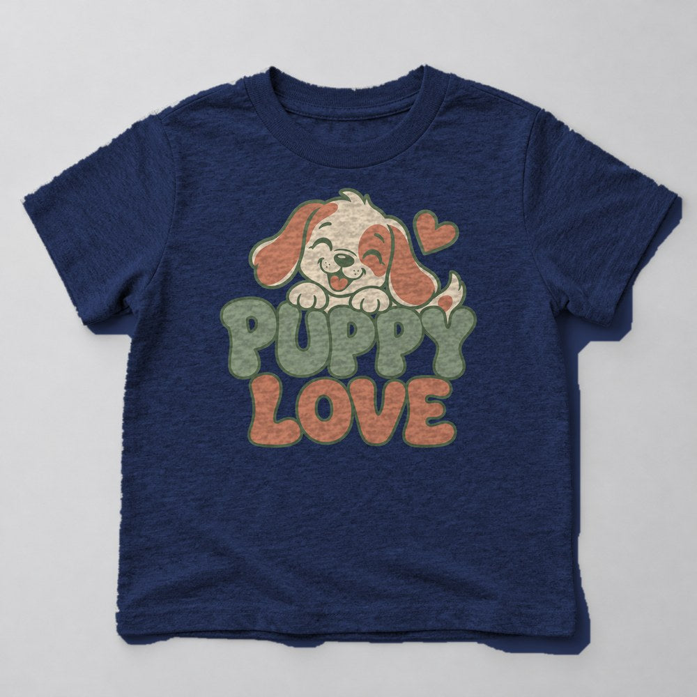 Puppy Love Kids T-Shirt in Navy