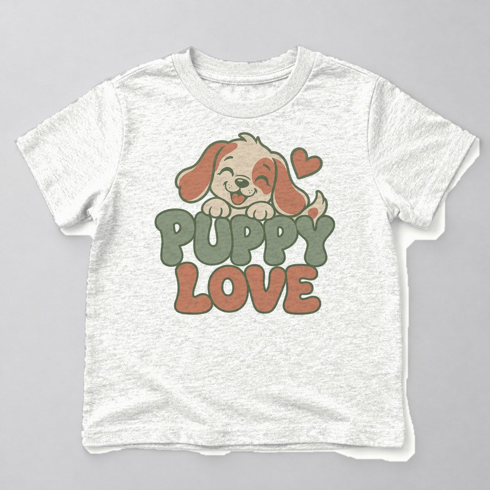 Puppy Love Kids T-Shirt in White