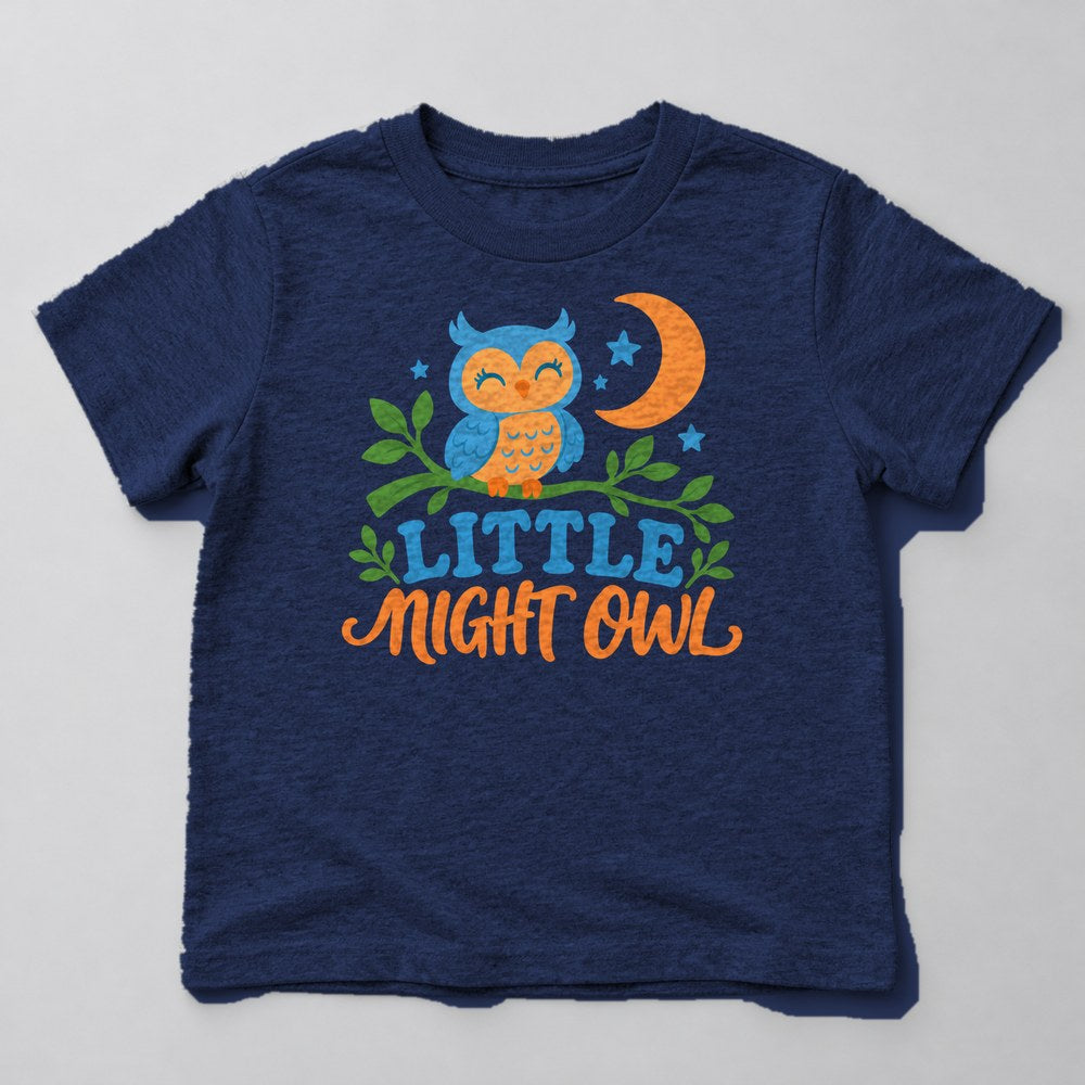 Little Night Owl Kids T-Shirt in Navy