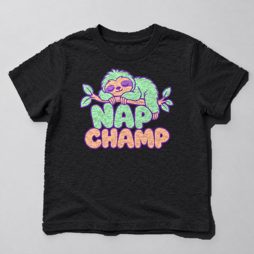 Nap Champ Kids T-Shirt in Black