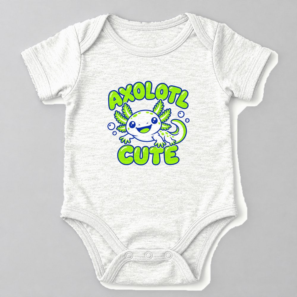 Axolotl Cute Baby Onesie in White
