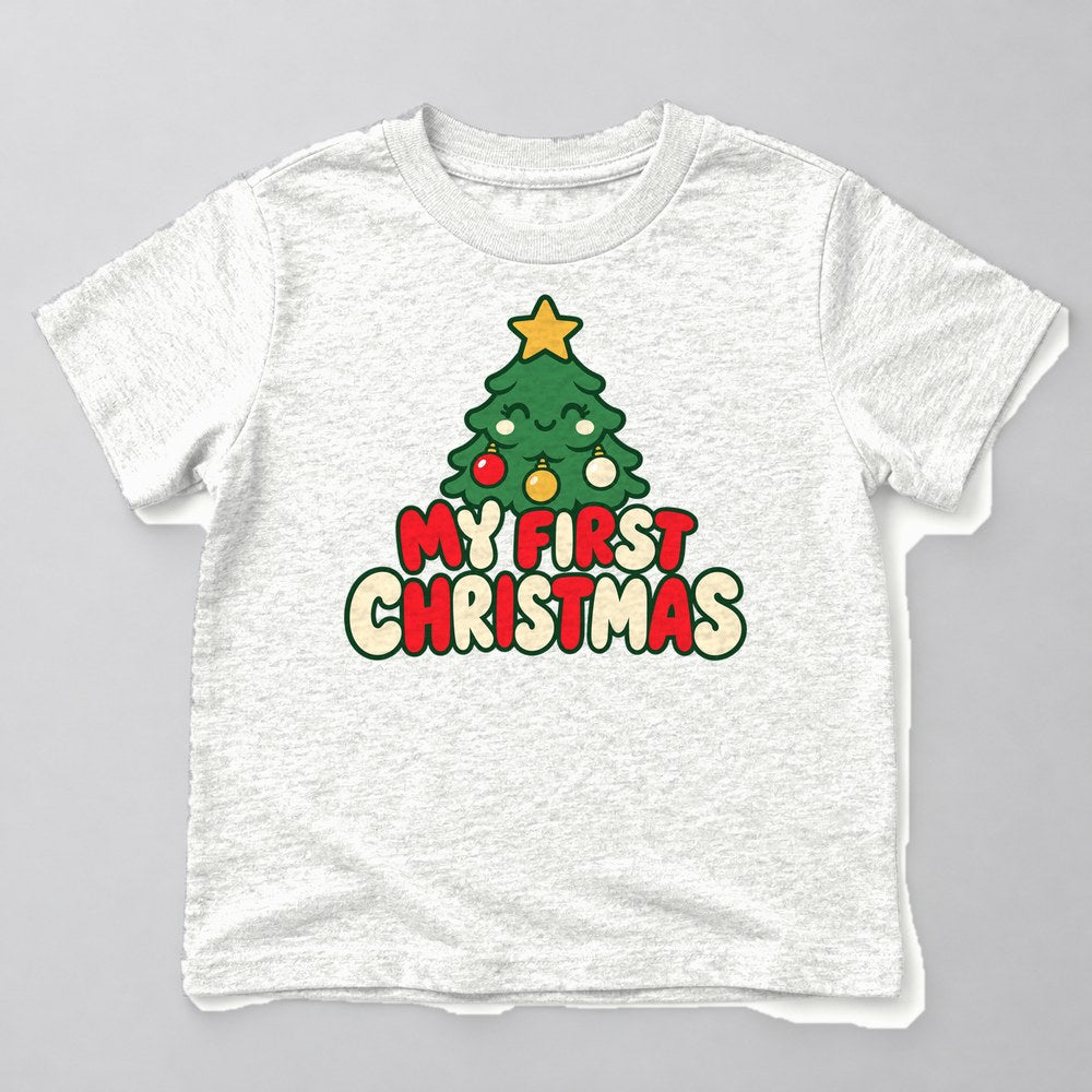 My First Christmas Kids T-Shirt in White