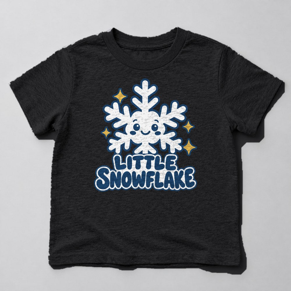 Little Snowflake Kids T-Shirt in Black