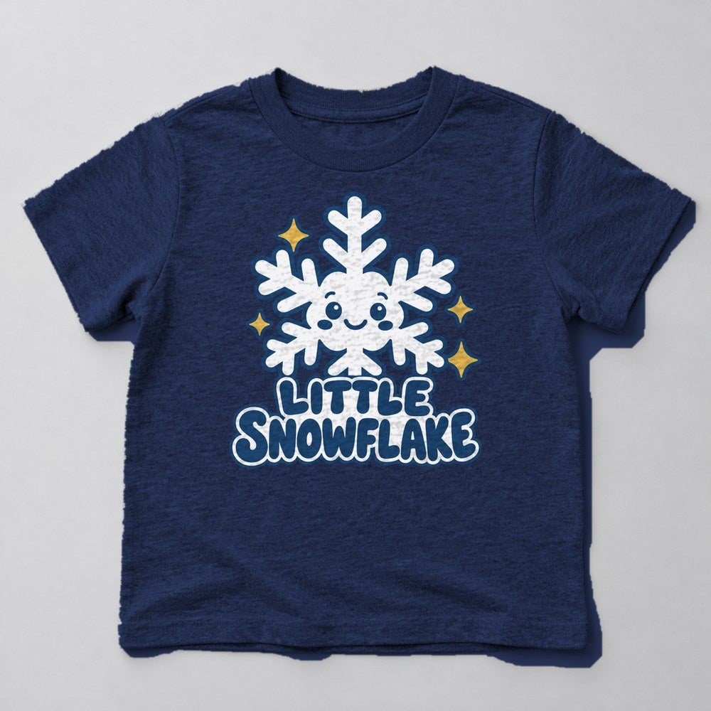 Little Snowflake Kids T-Shirt in Navy