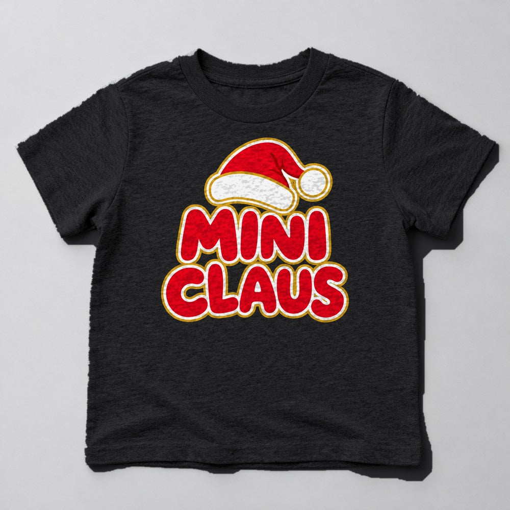 Mini Claus Kids T-Shirt in Black