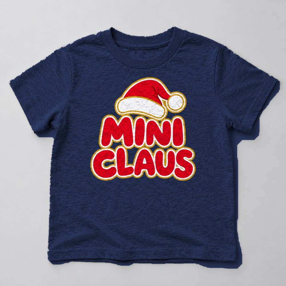 Mini Claus Kids T-Shirt in Navy