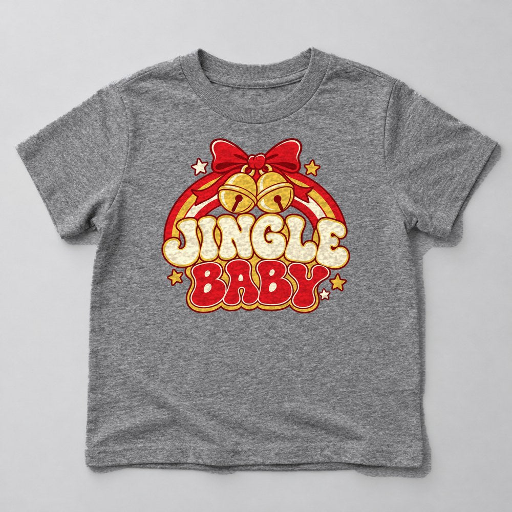 Jingle Baby Kids T-Shirt in Heather Grey