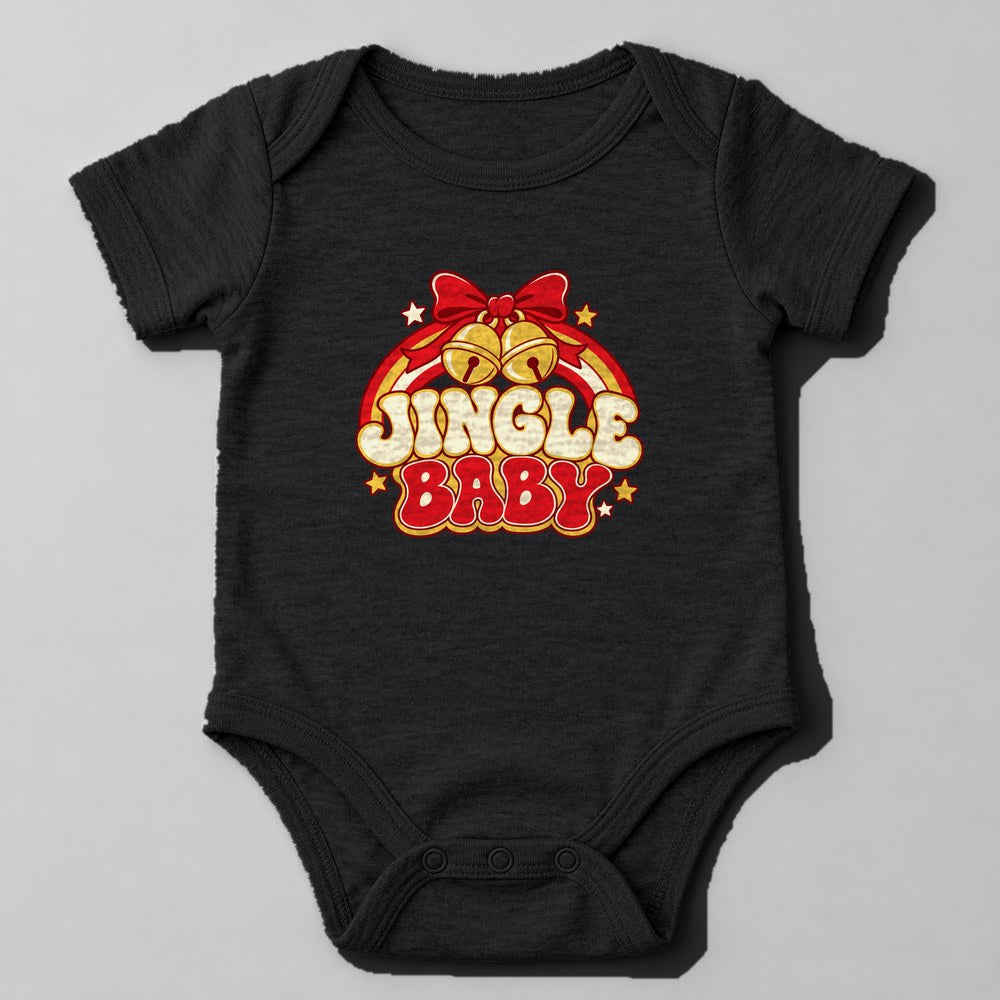 Jingle Baby Baby Onesie in Black
