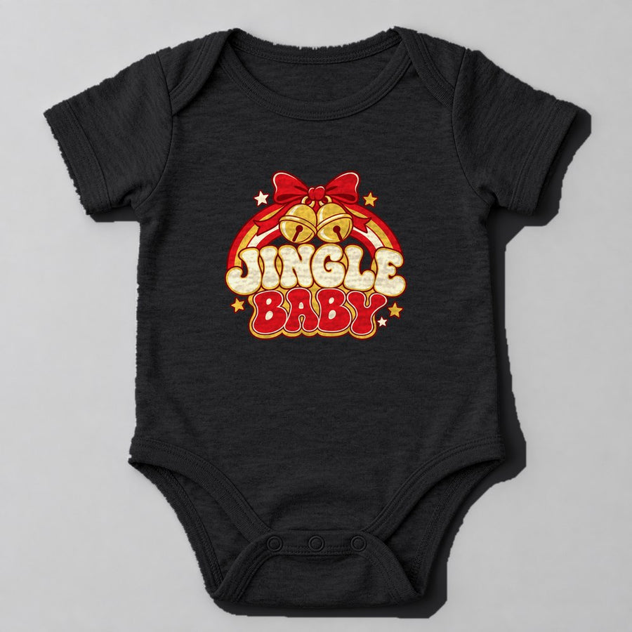 Jingle Baby Baby Onesie in Black