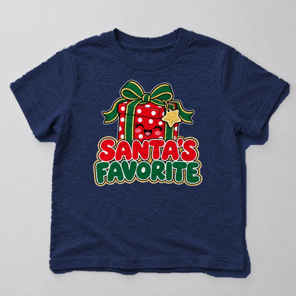 Santa's Favorite Kids T-Shirt in Navy
