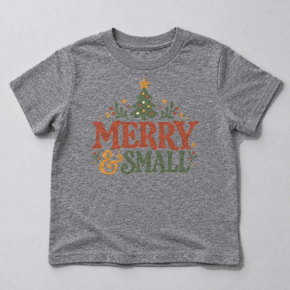 Merry & Small Kids T-Shirt in Heather Grey