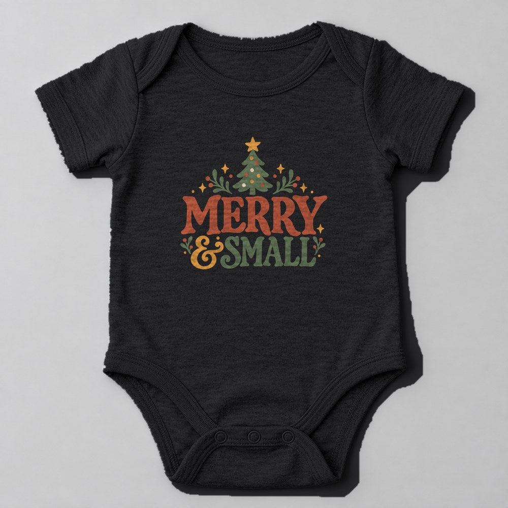 Merry & Small Baby Onesie in Black