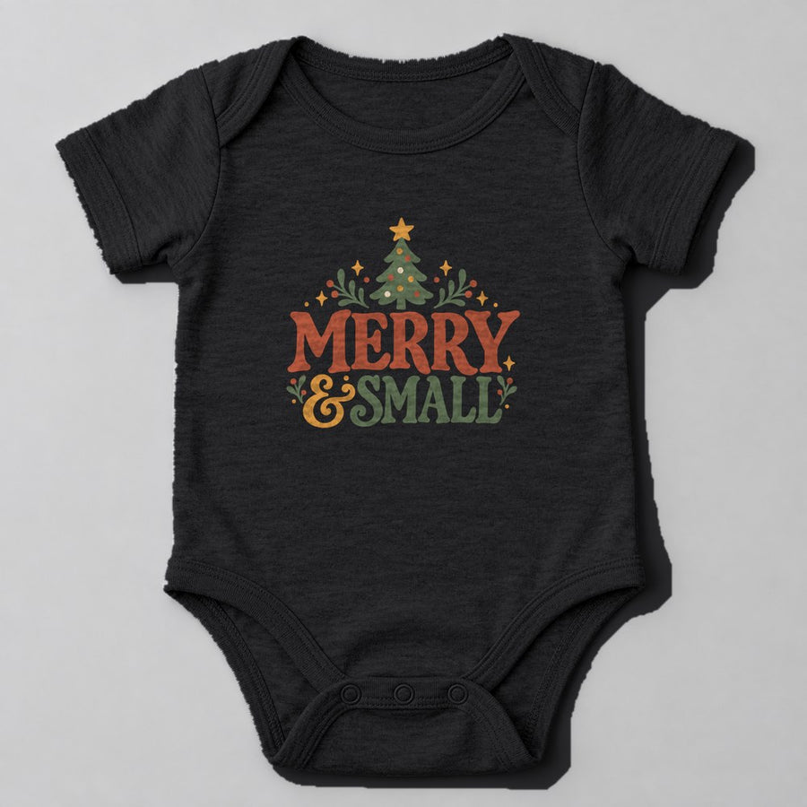 Merry & Small Baby Onesie in Black