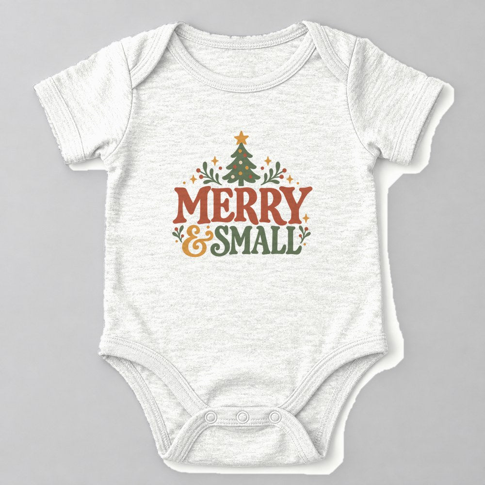 Merry & Small Baby Onesie in White