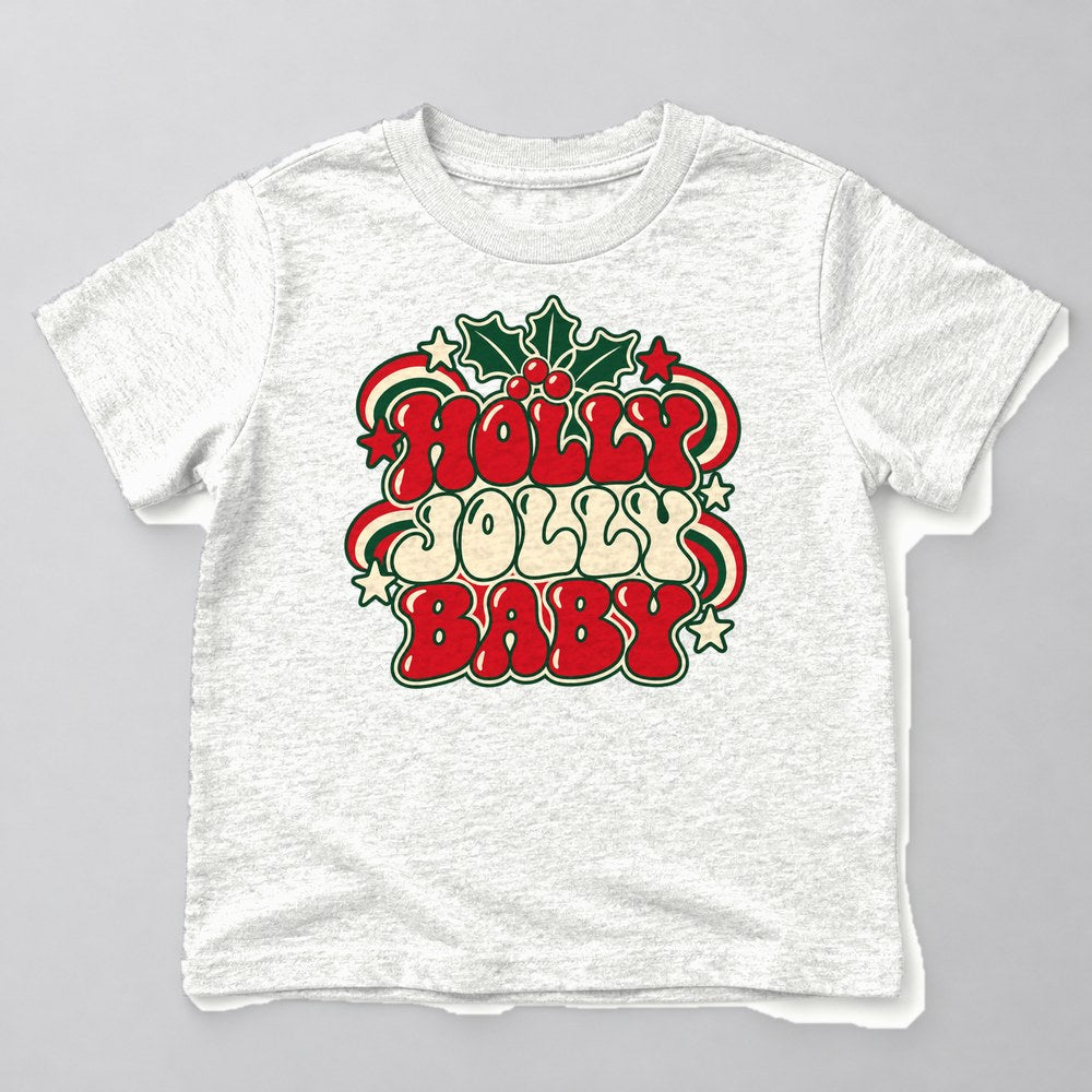 Holly Jolly Baby Kids T-Shirt in White
