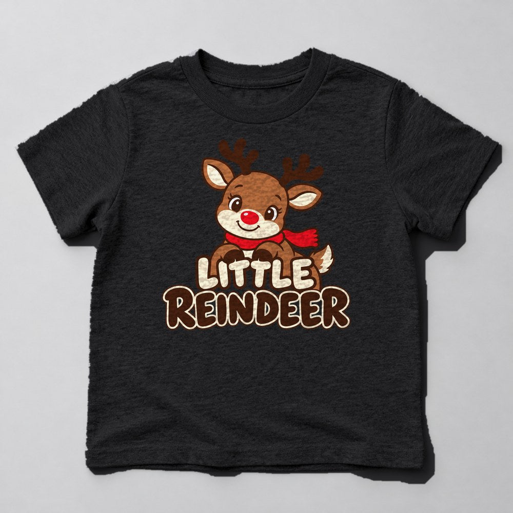 Little Reindeer Kids T-Shirt in Black