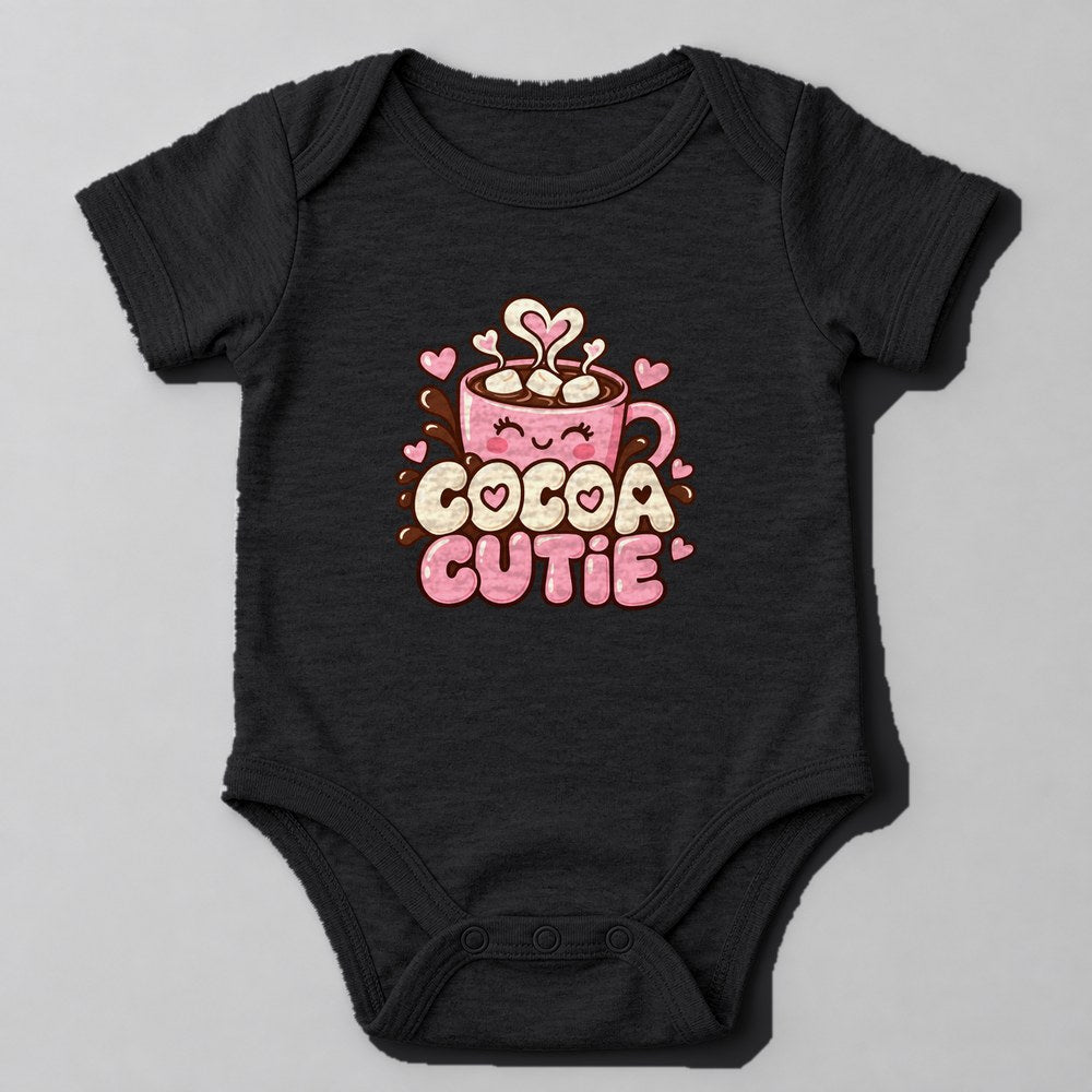 Cocoa Cutie Baby Onesie in Black