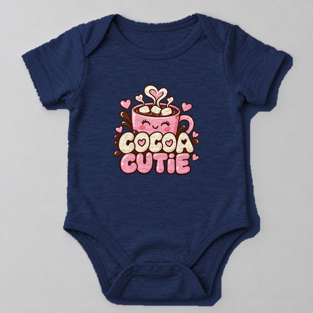 Cocoa Cutie Baby Onesie in Navy