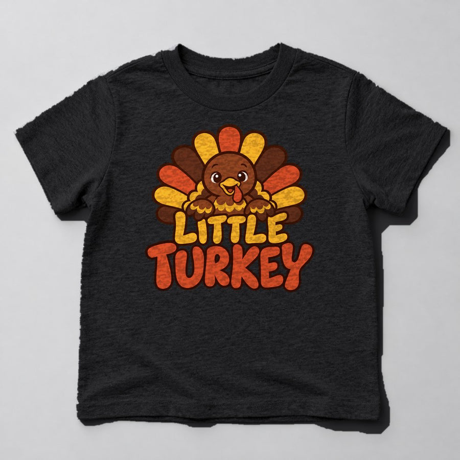 Little Turkey Kids T-Shirt in Black