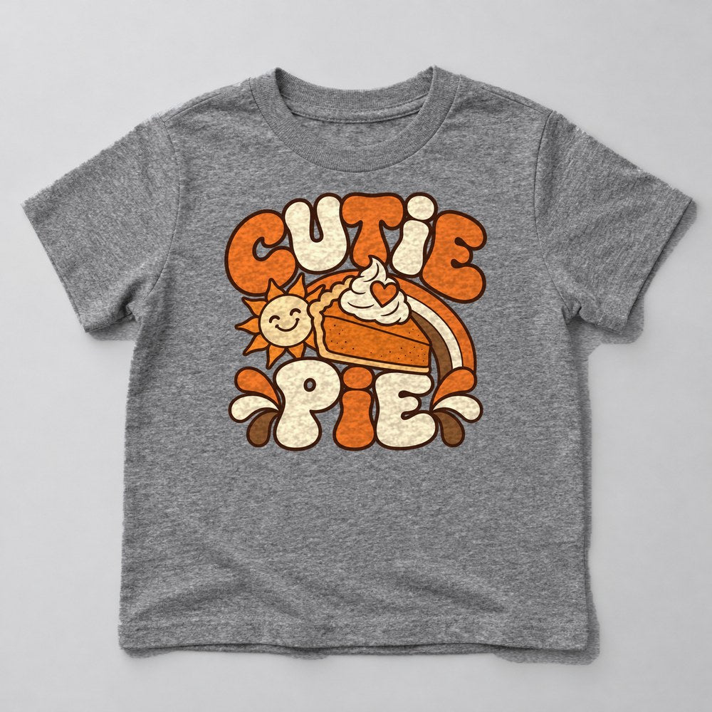 Cutie Pie Kids T-Shirt in Heather Grey