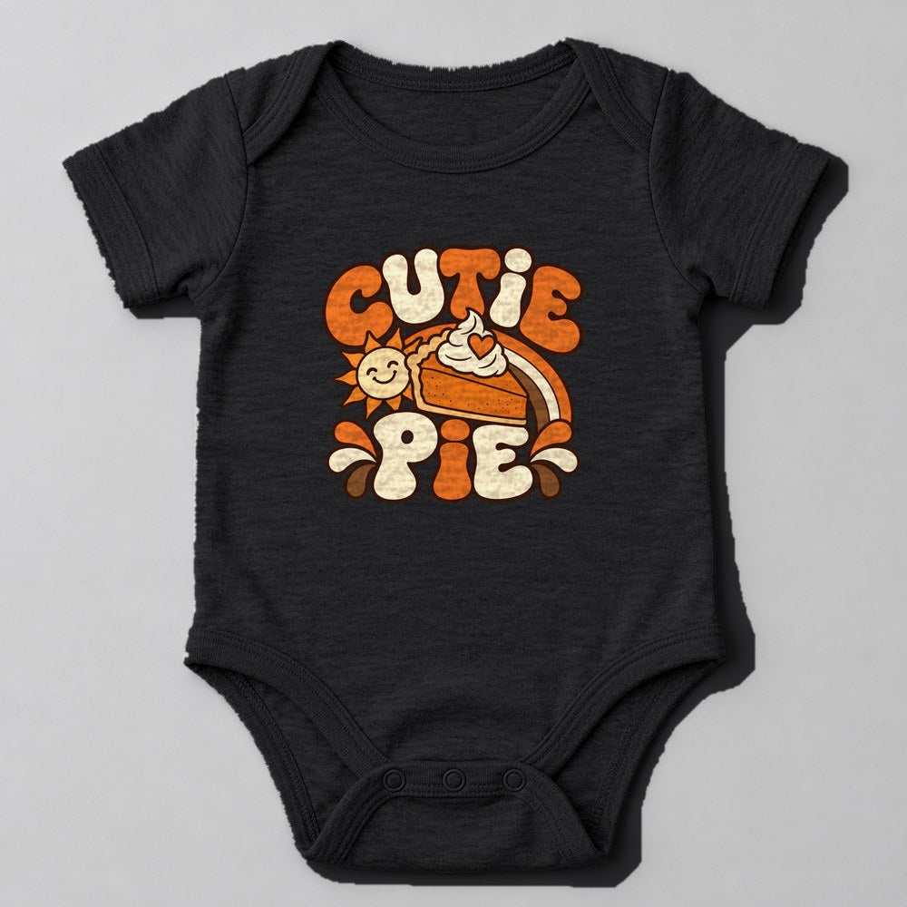 Cutie Pie Baby Onesie in Black