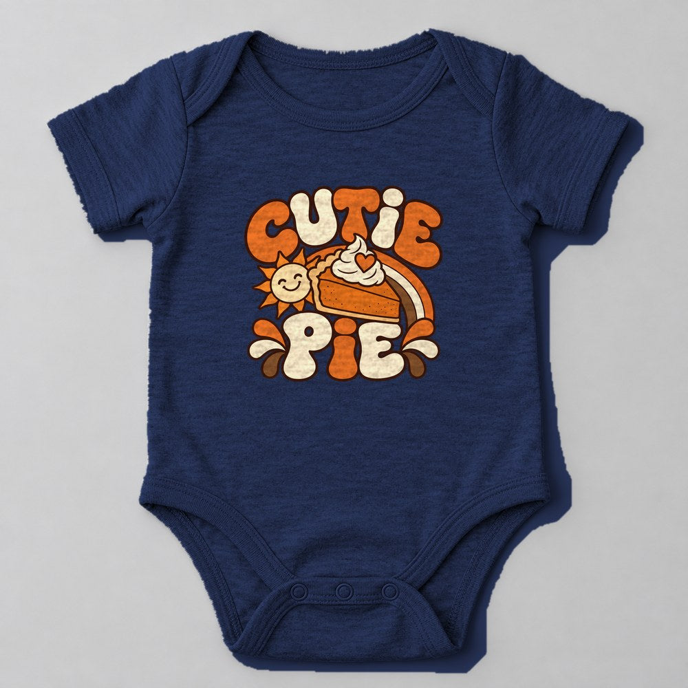 Cutie Pie Baby Onesie in Navy